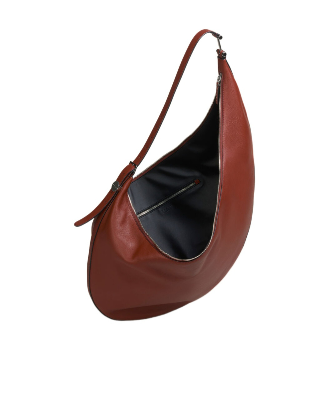 Marni Brown Leather Dot Medium Hobo Bag
