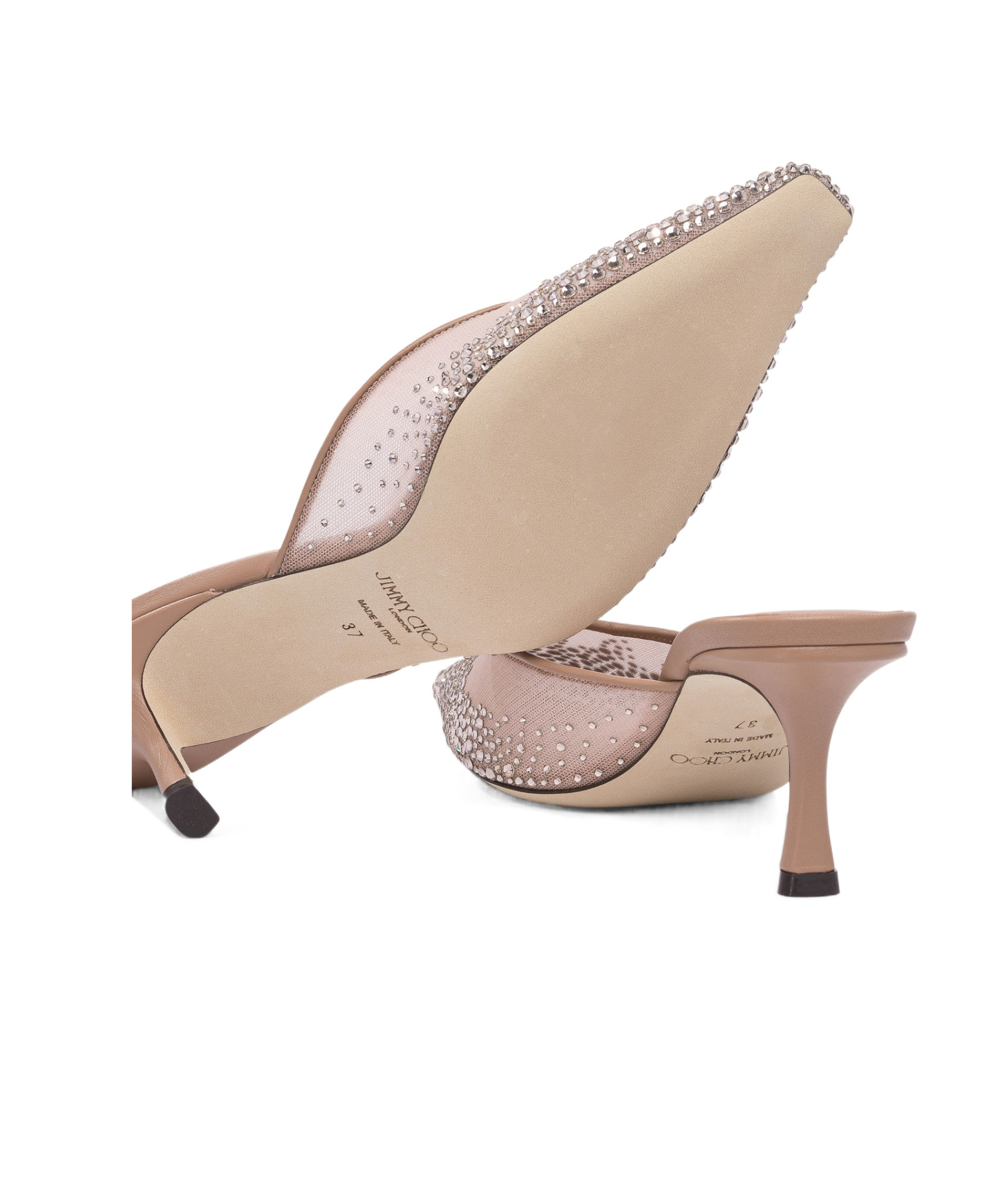 Jimmy Choo Square Toe High Heel Sandals In Nude