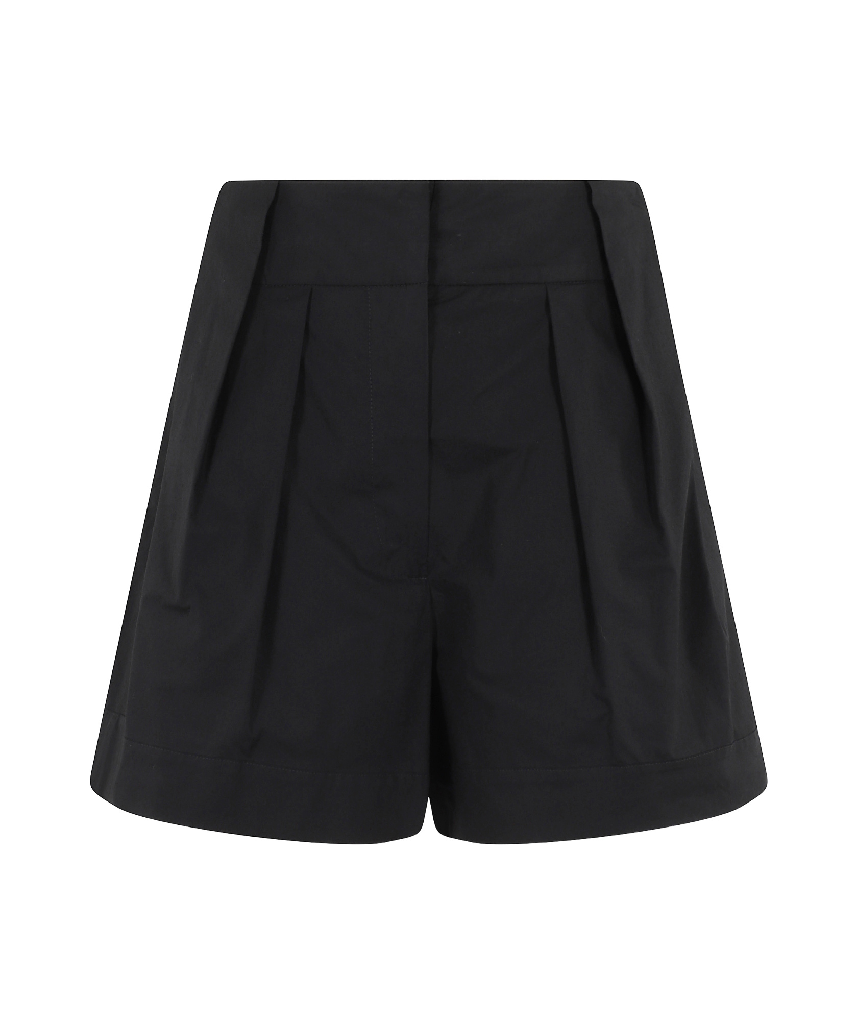 Shop Federica Tosi Pleated Shorts In Black
