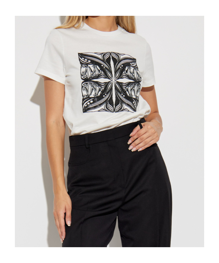 Max Mara Short-sleeved T-shirt In White