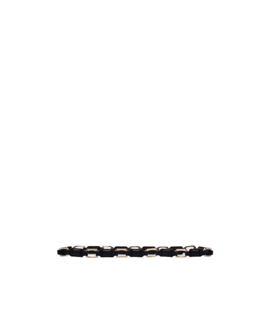Shop Anine Bing Chain Belt In Black