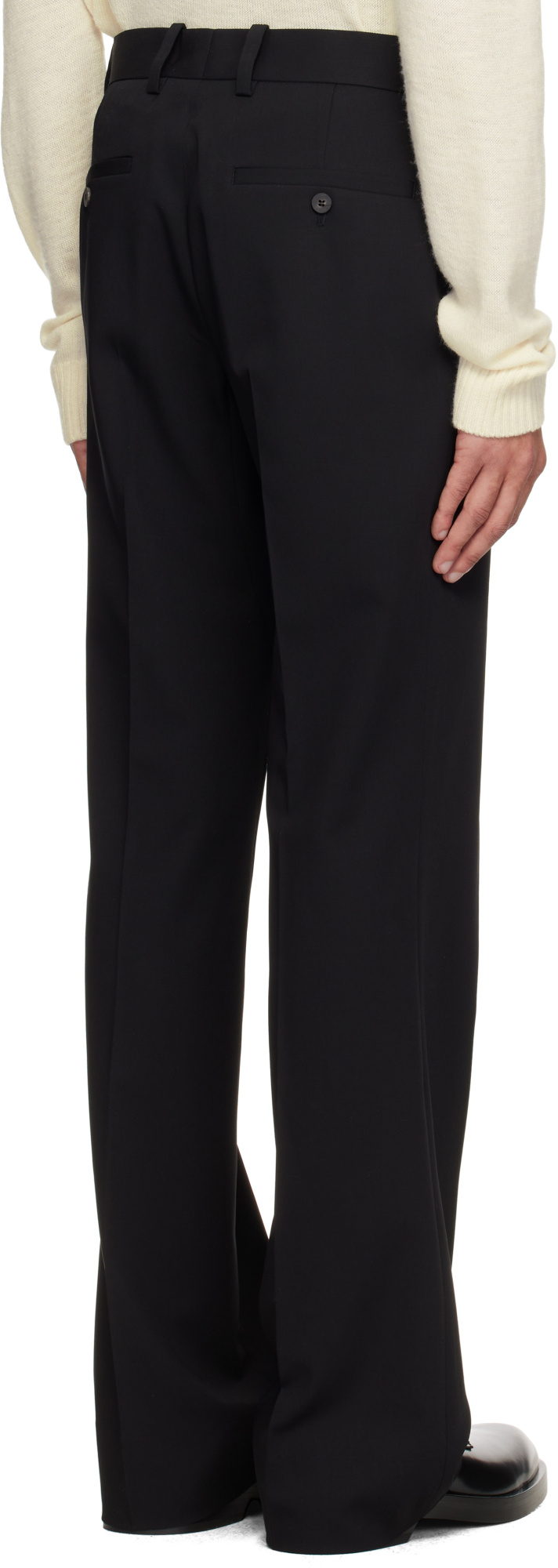 Wooyoungmi Belt Loops Slacks In Black