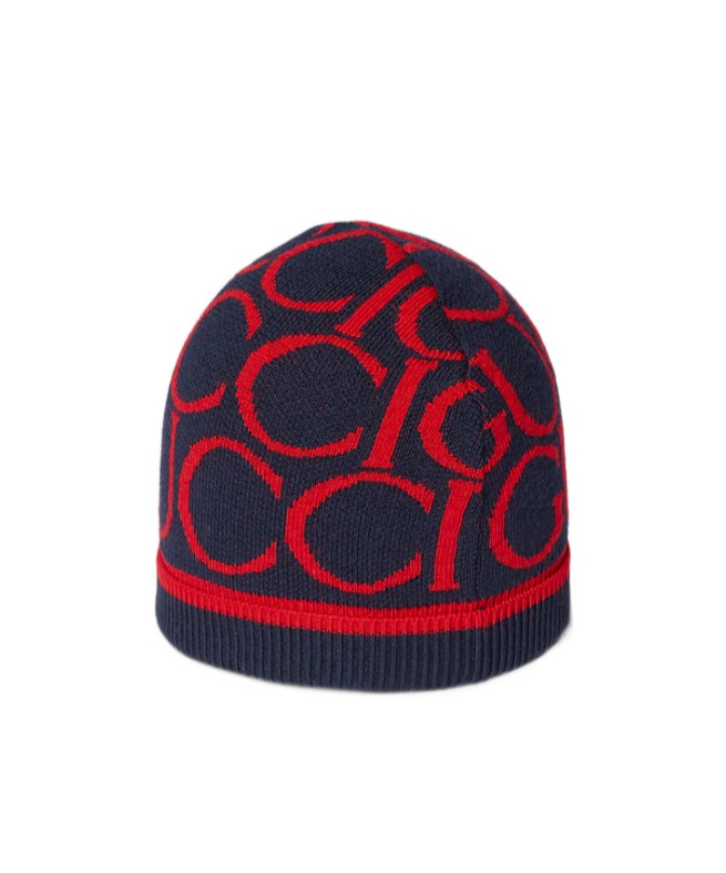 Gucci Jacquard Knitted Hat In Black