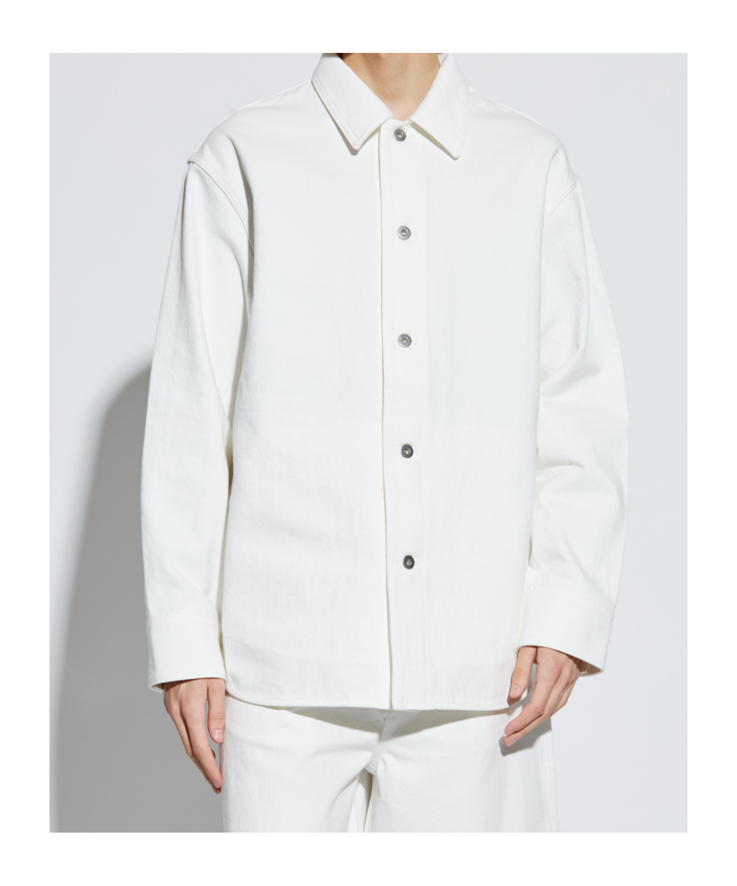 Jil Sander Buttoned Shirt In White