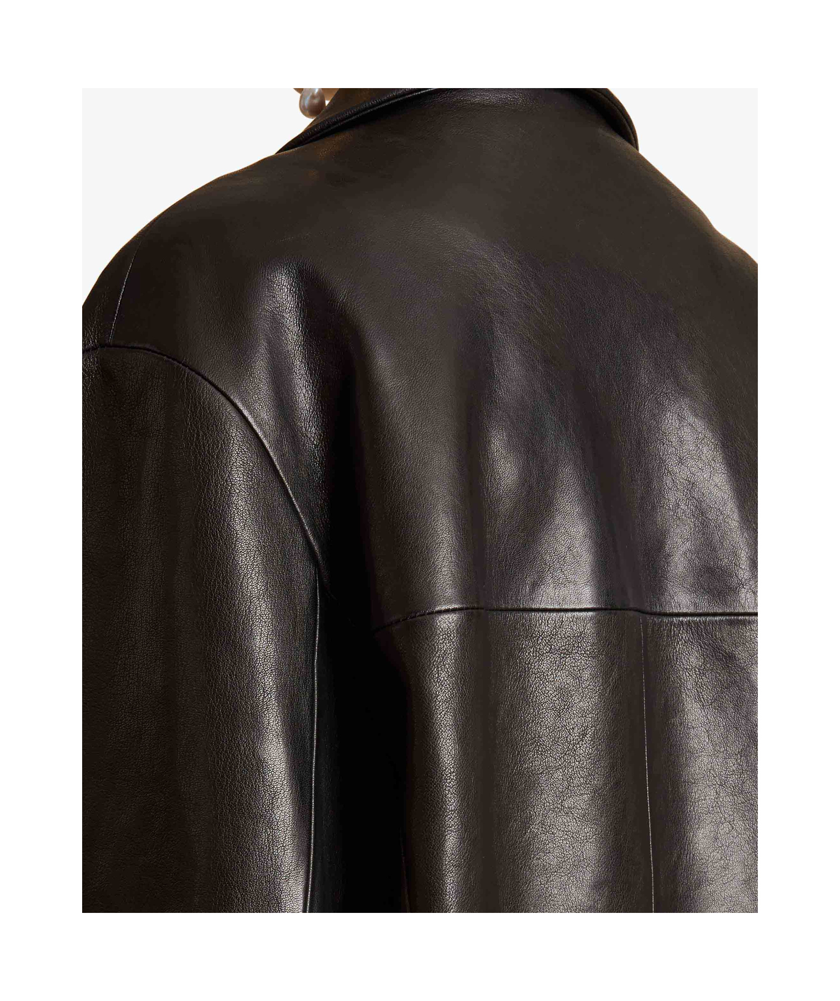 Khaite Morsson Leather Single-breasted Jacket In Black
