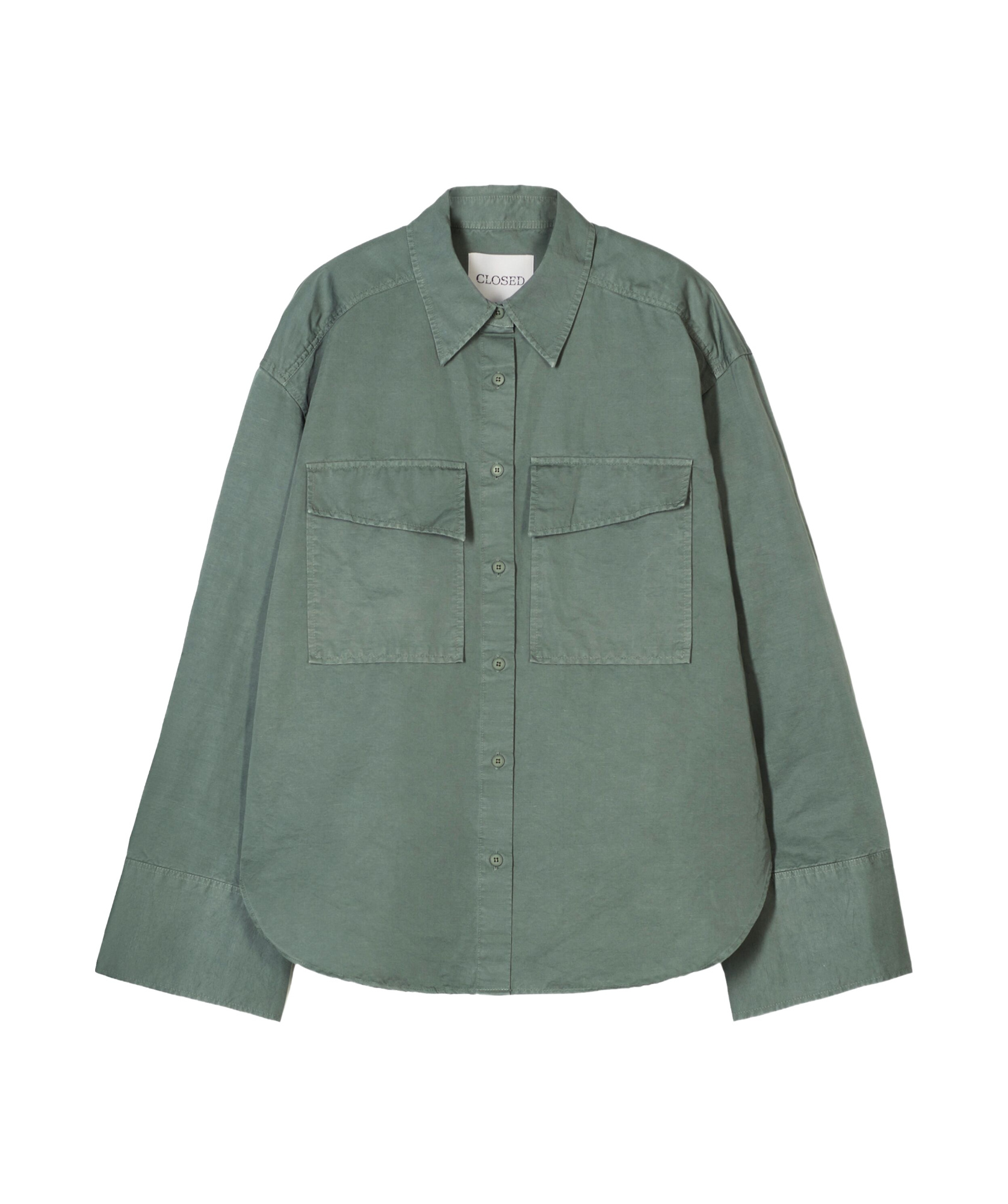 Shop Closed Utility Shirt In Gray