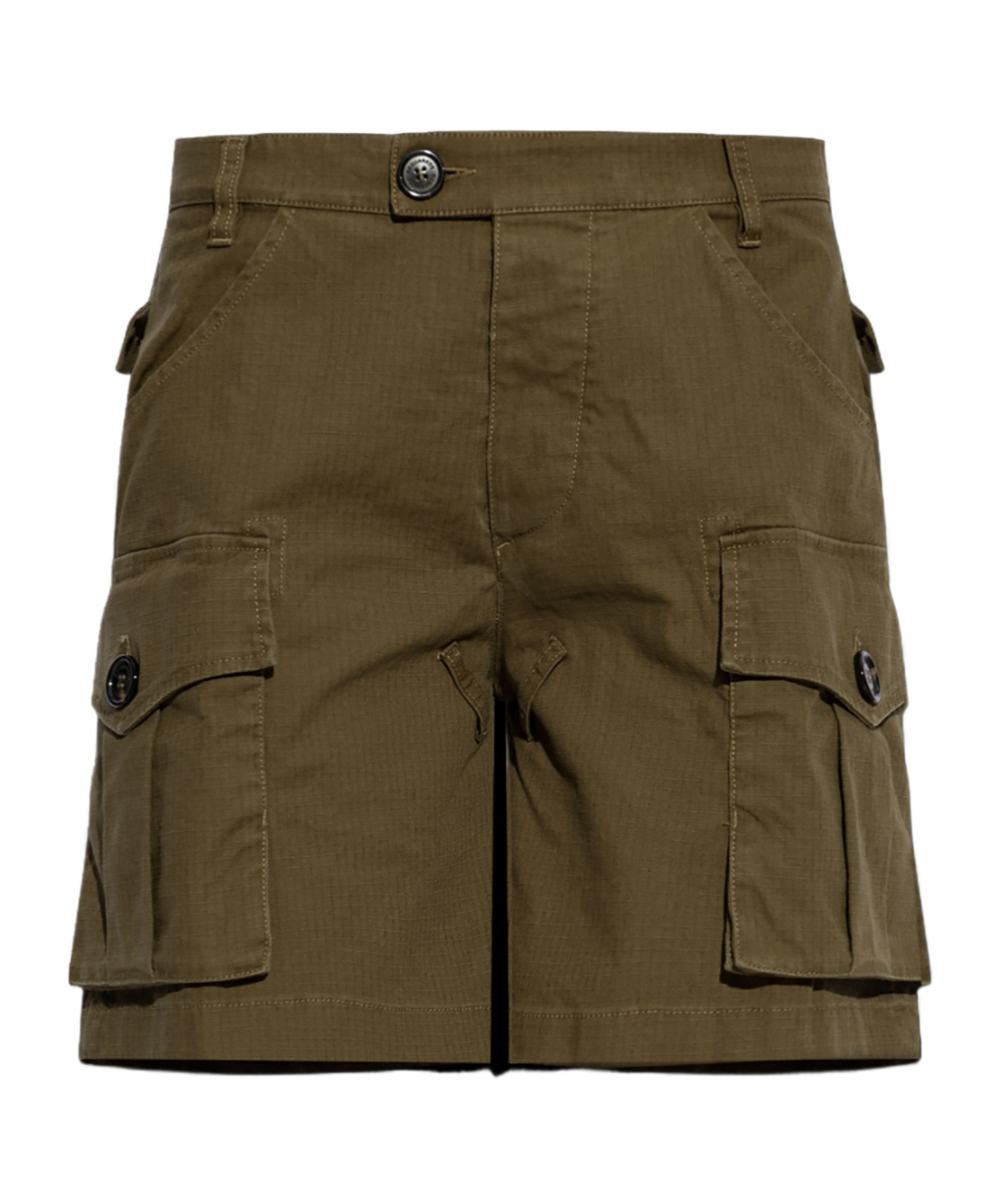 Dsquared2 Belt-loop Shorts In Green