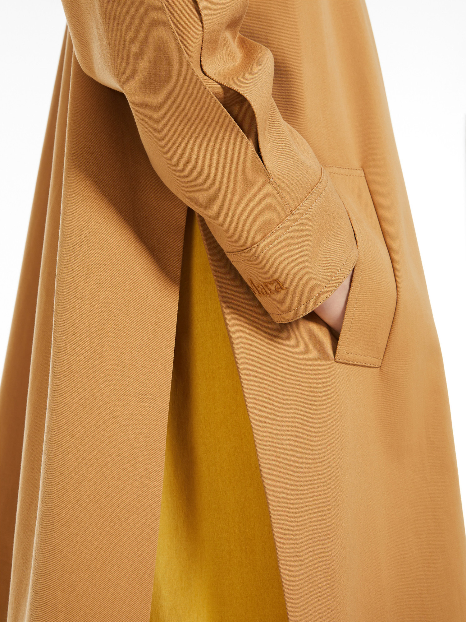 Max Mara Flowing Silk Trousers In Nude