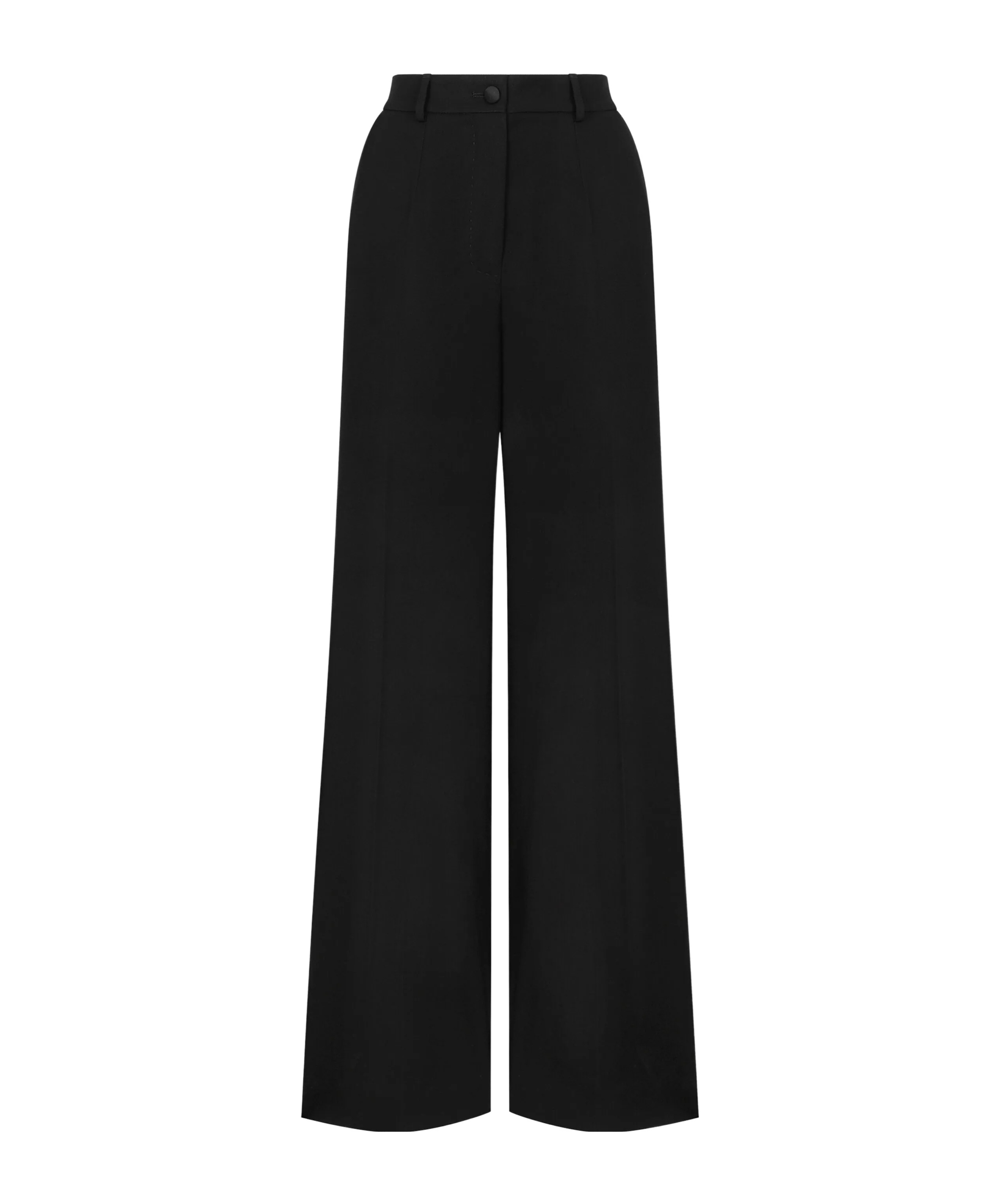 Dolce & Gabbana Pressed-crease Trousers In Black
