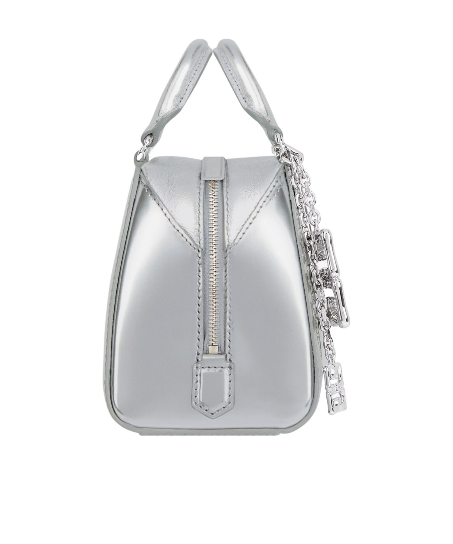 Givenchy Nano Antigona Cube Shoulder Bag In Gray