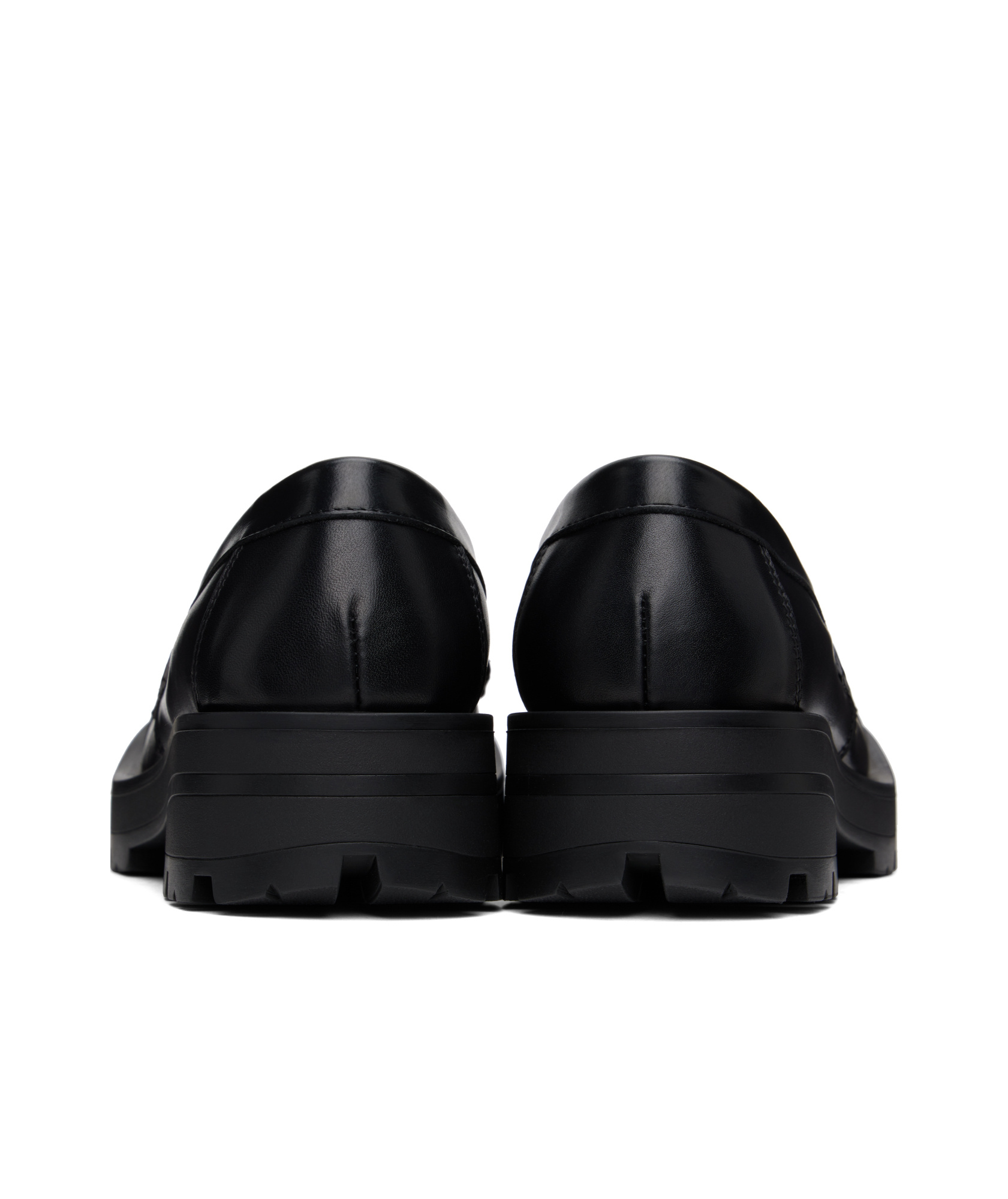 Charles Jeffrrey Loverboy Square Head Loafer Shoes In Black