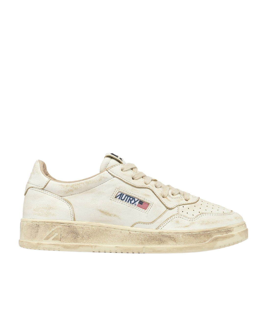 Autry Medalist Super Vintage Low-top Sneakers In White