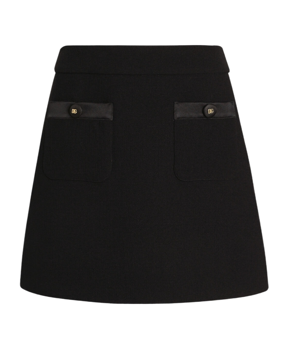 Dolce & Gabbana A-line Mini Skirt In Black