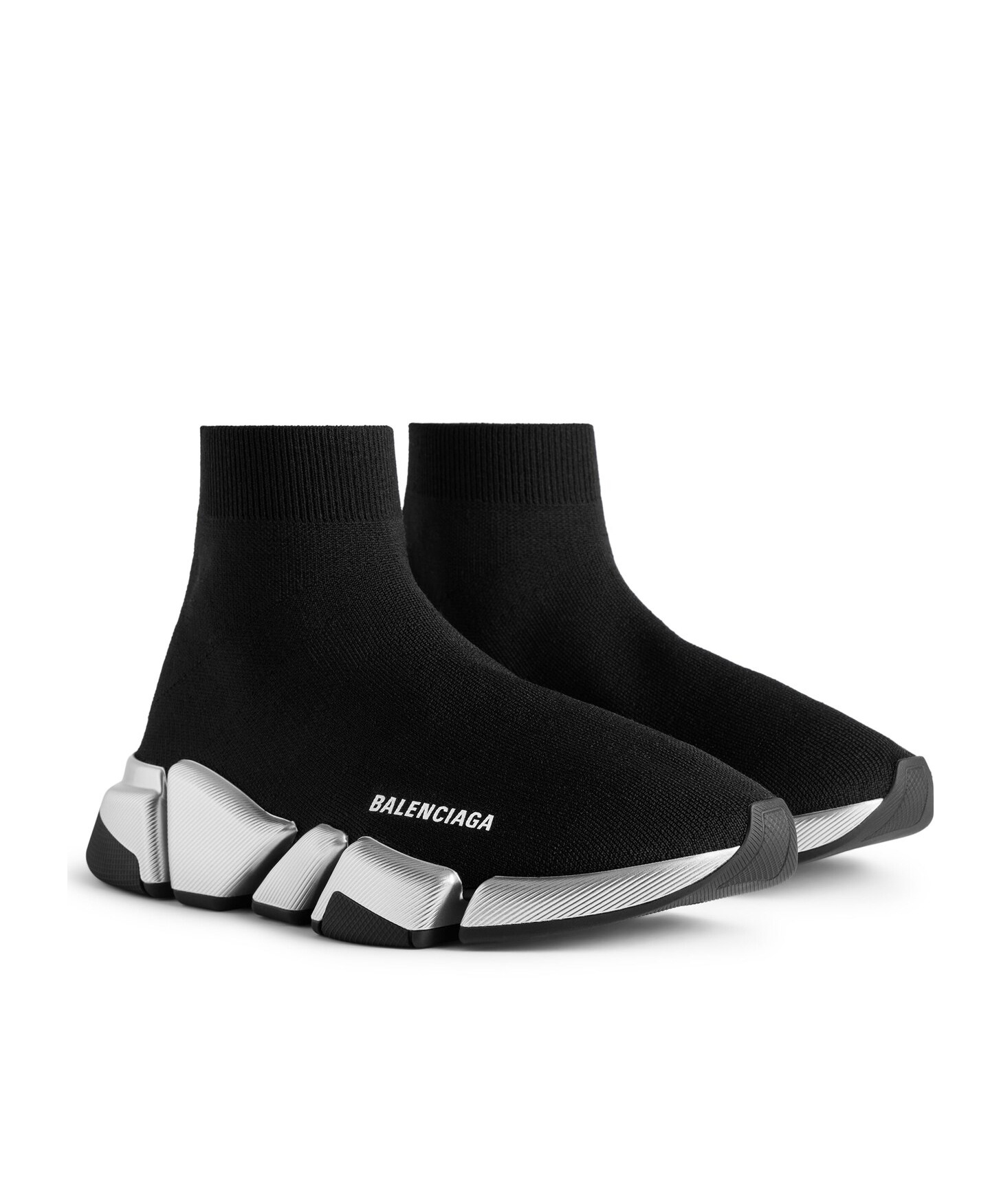 Balenciaga Technical 3d Recycled Knit Speed 2.0 Sneakers In Black