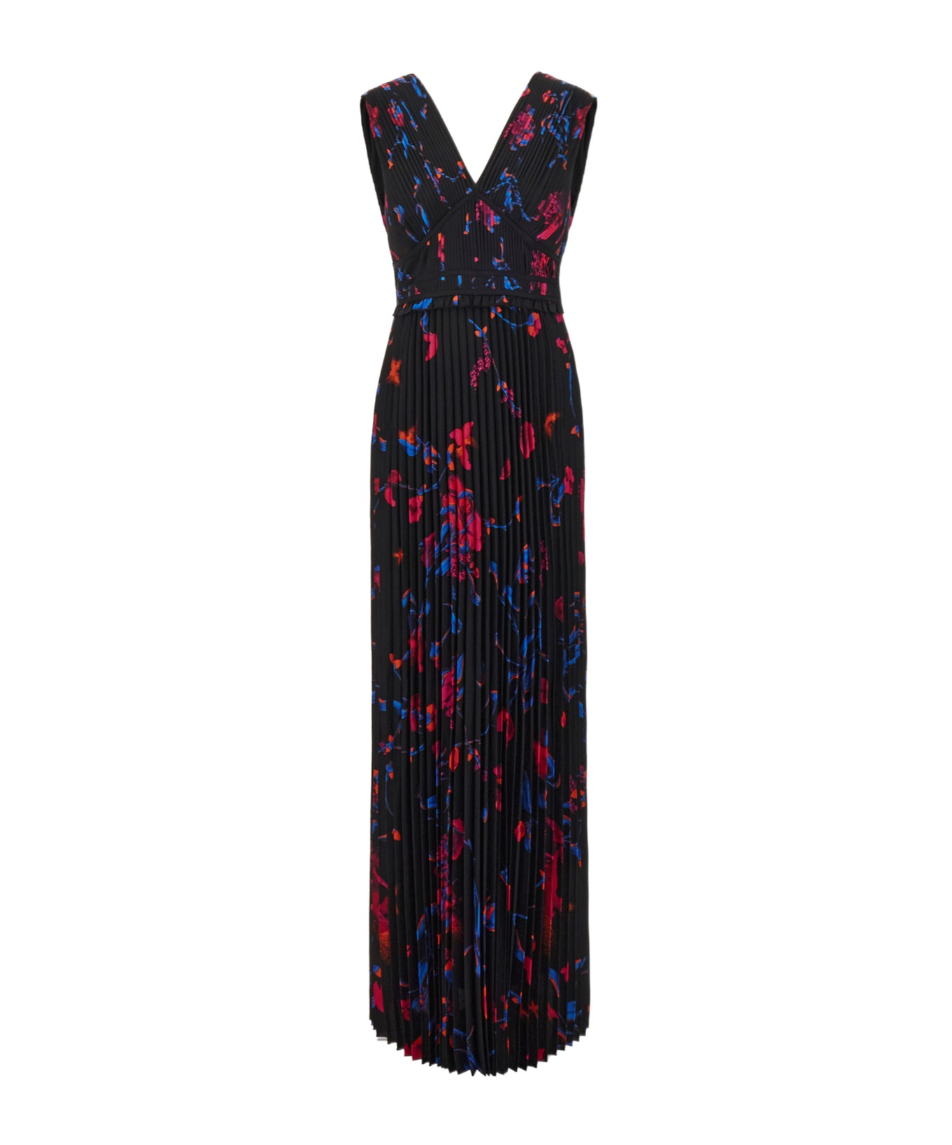 HUGO BOSS FLORAL-PRINT MAXI DRESS 