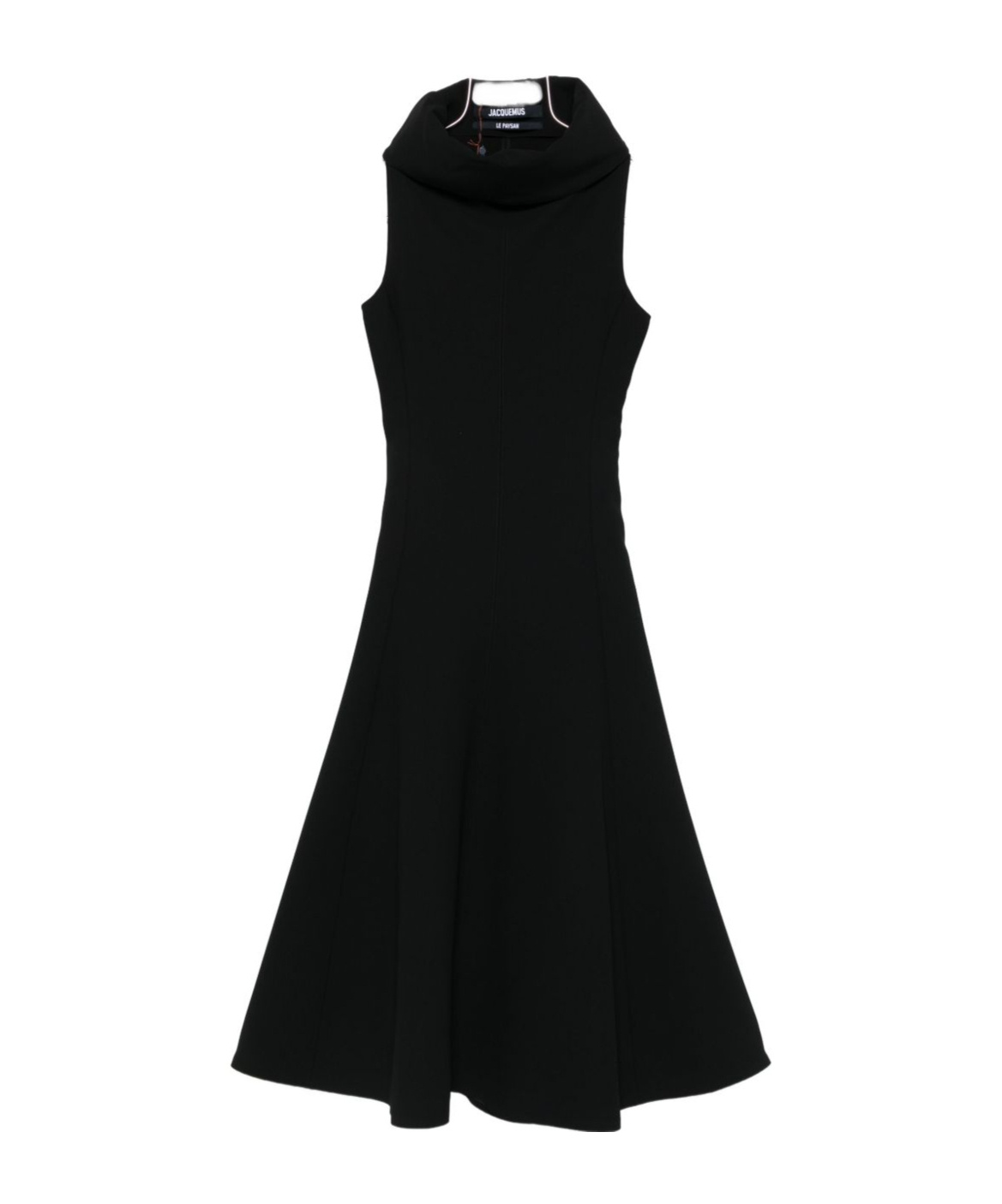 Jacquemus Black High-neck Dress In Black
