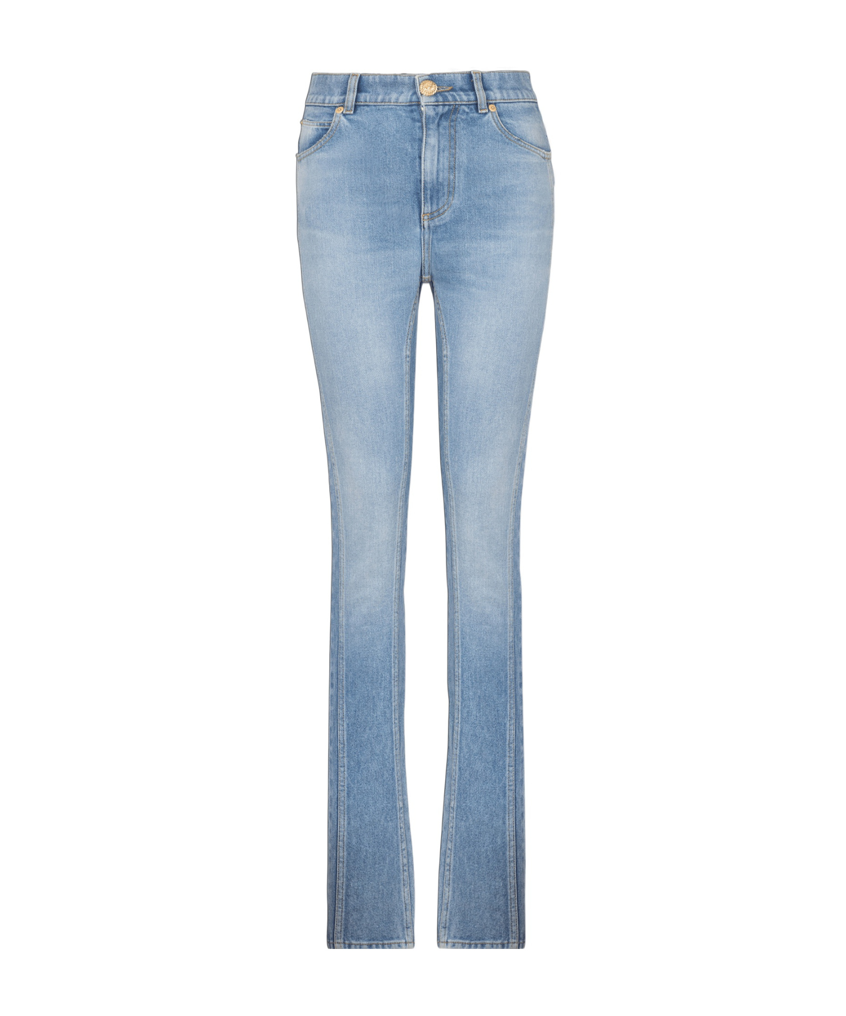 Balmain High-rise Slim-cut Jeans In Blue