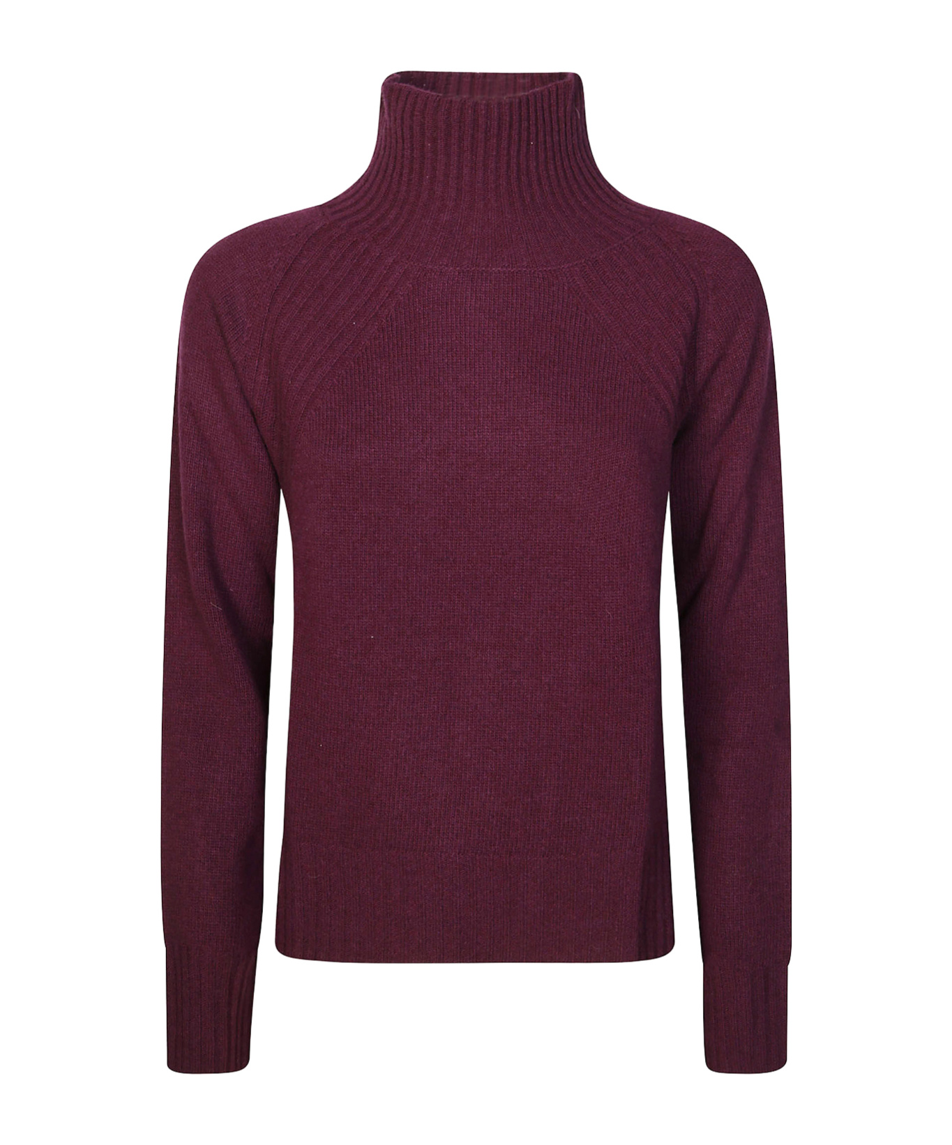 Dondup Burgundy Knit Sweater In Burgundy