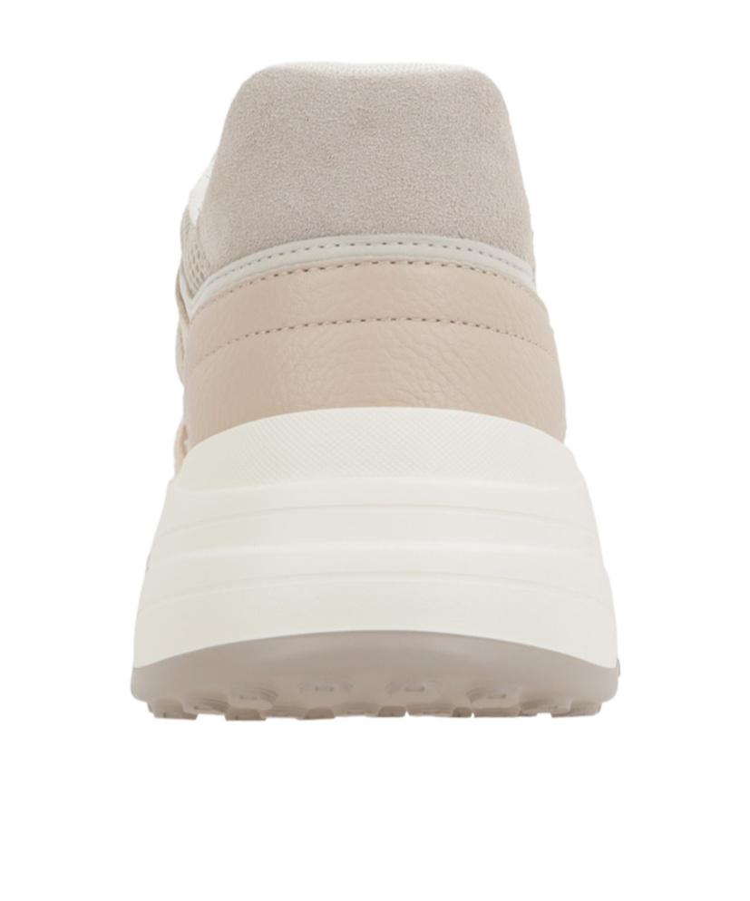 Hogan Lace-up Low-cut Sneakers In Nude