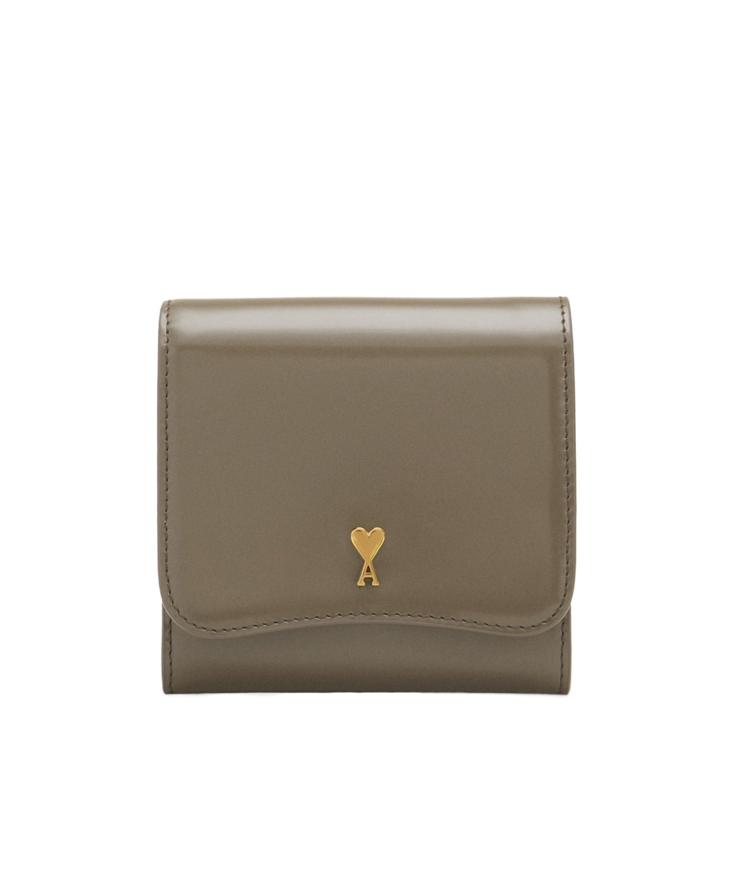 Ami Alexandre Mattiussi Flap Wallet In Brown