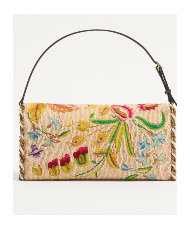 Valentino Garavani Vain Soft Embroidered Small Shoulder Bag