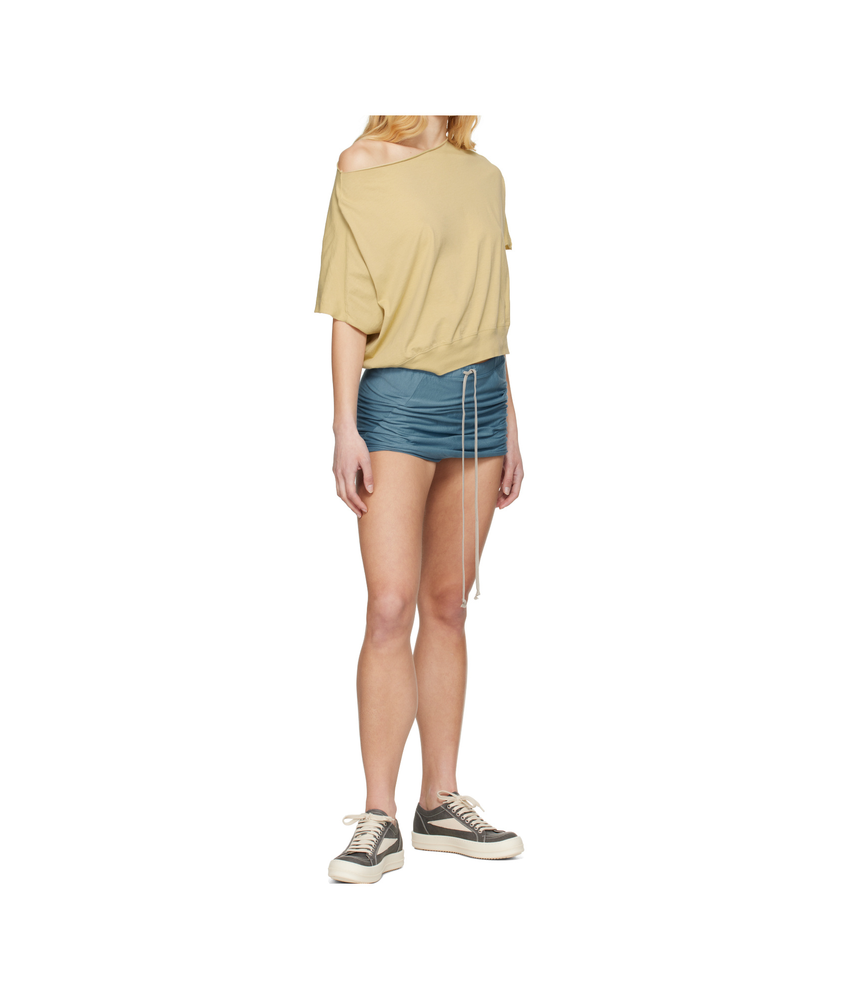 Rick Owens Drkshdw Beige Hollywood Dagger T-shirt In Nude