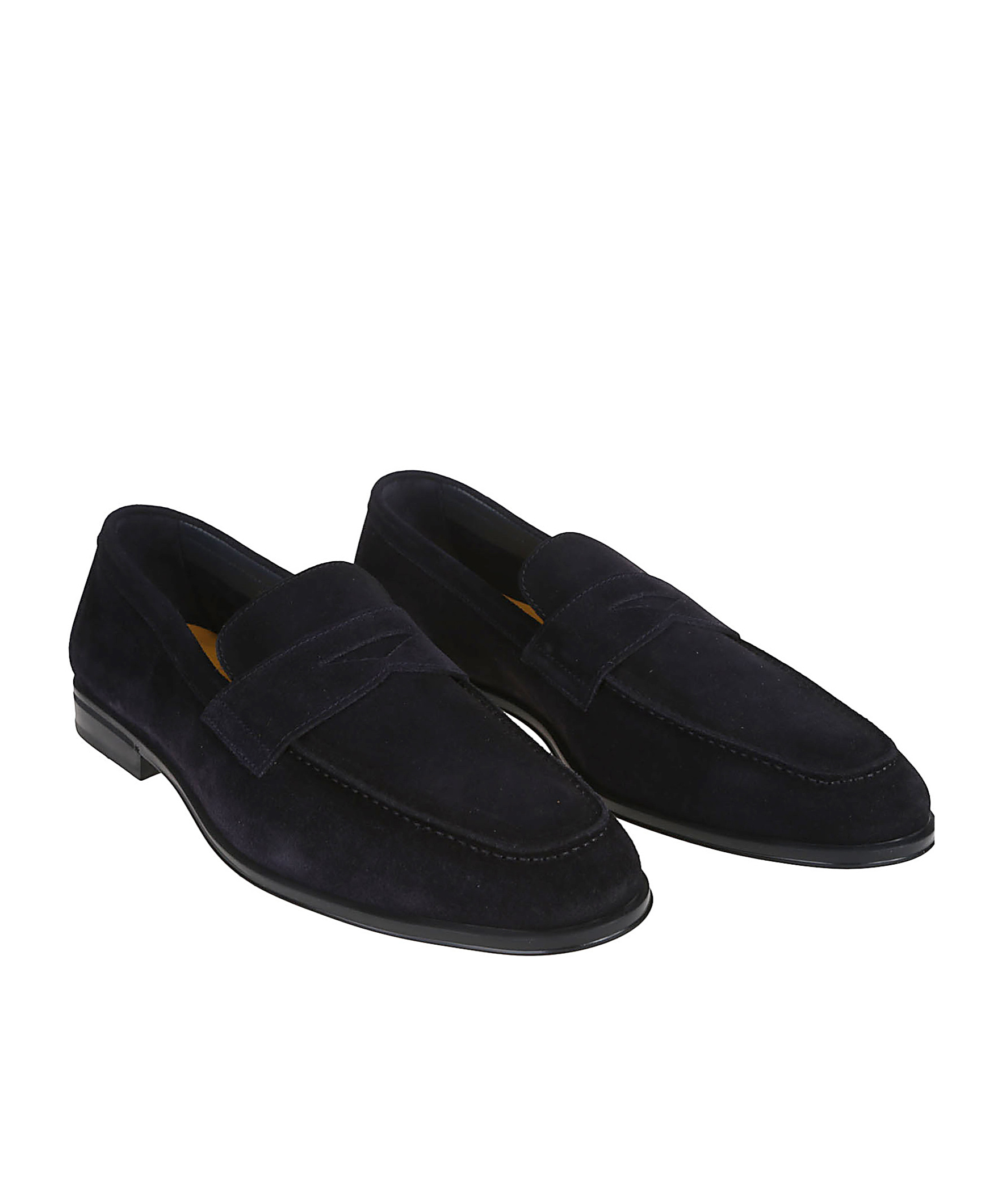 Doucal's 'standford' Black Slip-on Loafers In Black
