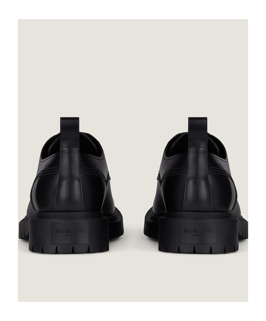 Givenchy Brushed Bull Leather Loafers With Pull Tab In Black