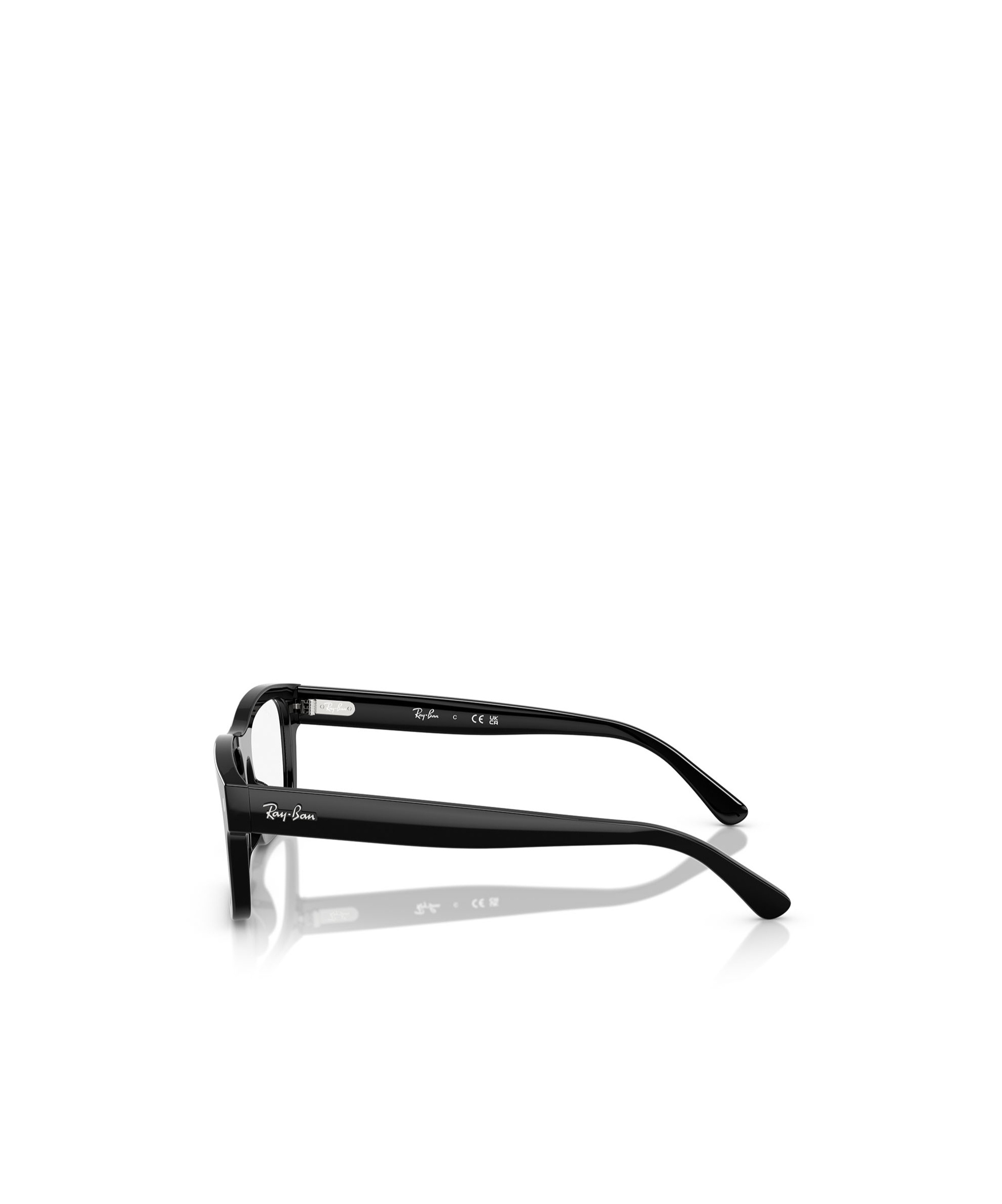 Ray Ban Ray-ban 54mm Rectangular Optical Glasses In Black