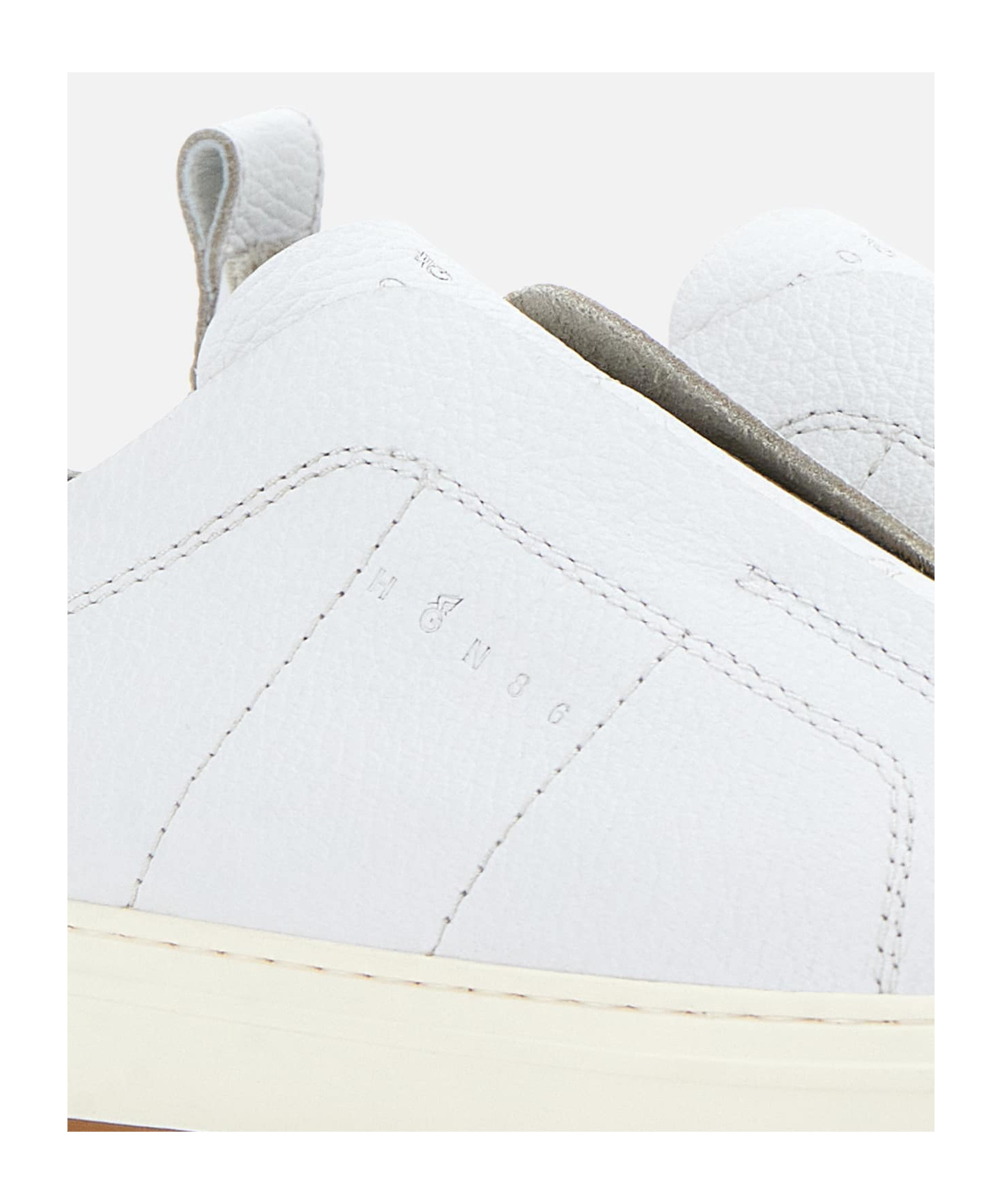 Hogan Round Head Low-cut Casual Shoes In White