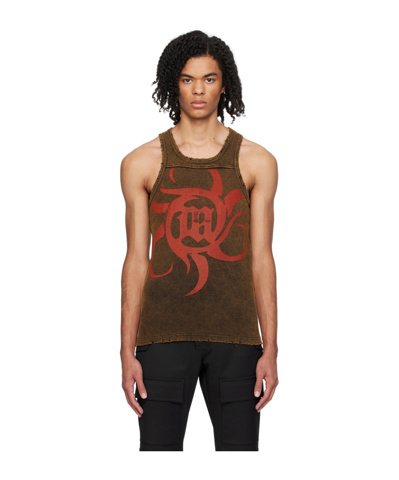 Misbhv Graphic-print Top In Black