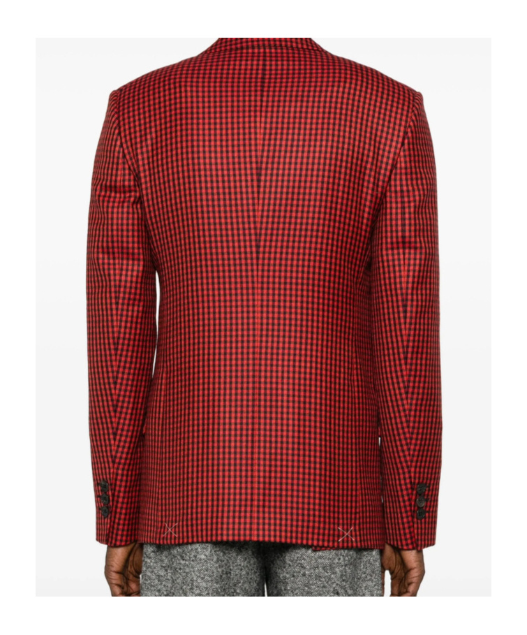 Vivienne Westwood Gingham-check Single-breasted Blazer In Red