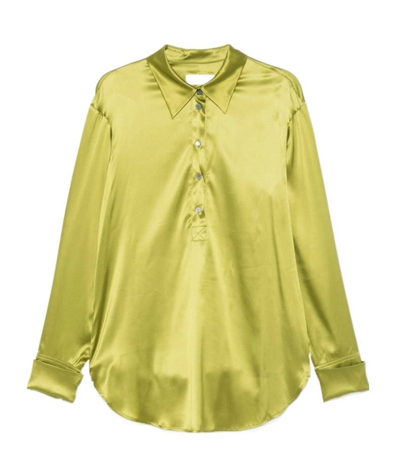 Dries Van Noten Long-sleeved Shirt In Yellow