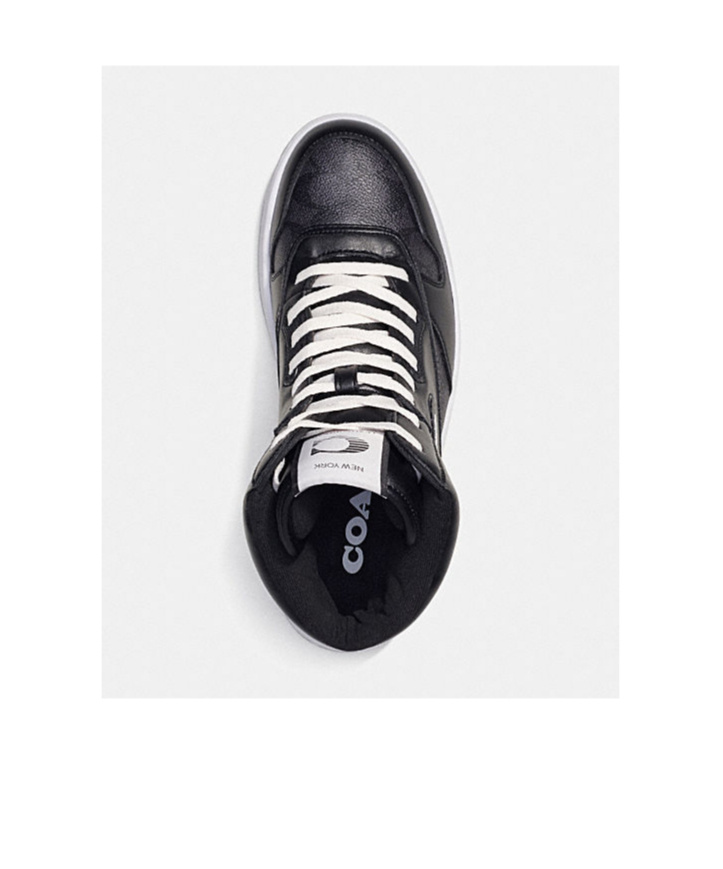 Coach Lace-up High-top Sneakers In Black