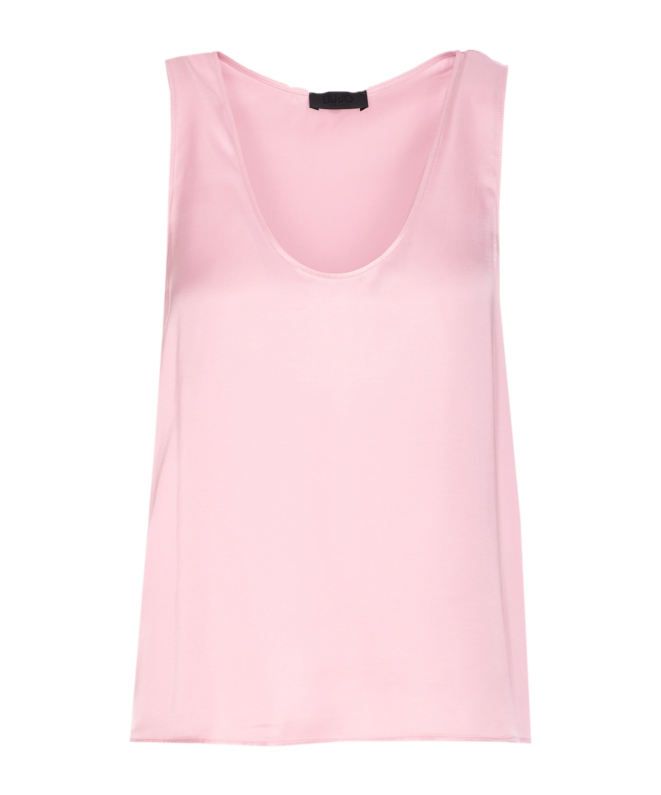 Liu •jo Crew-neck Sleeveless Top In Pink