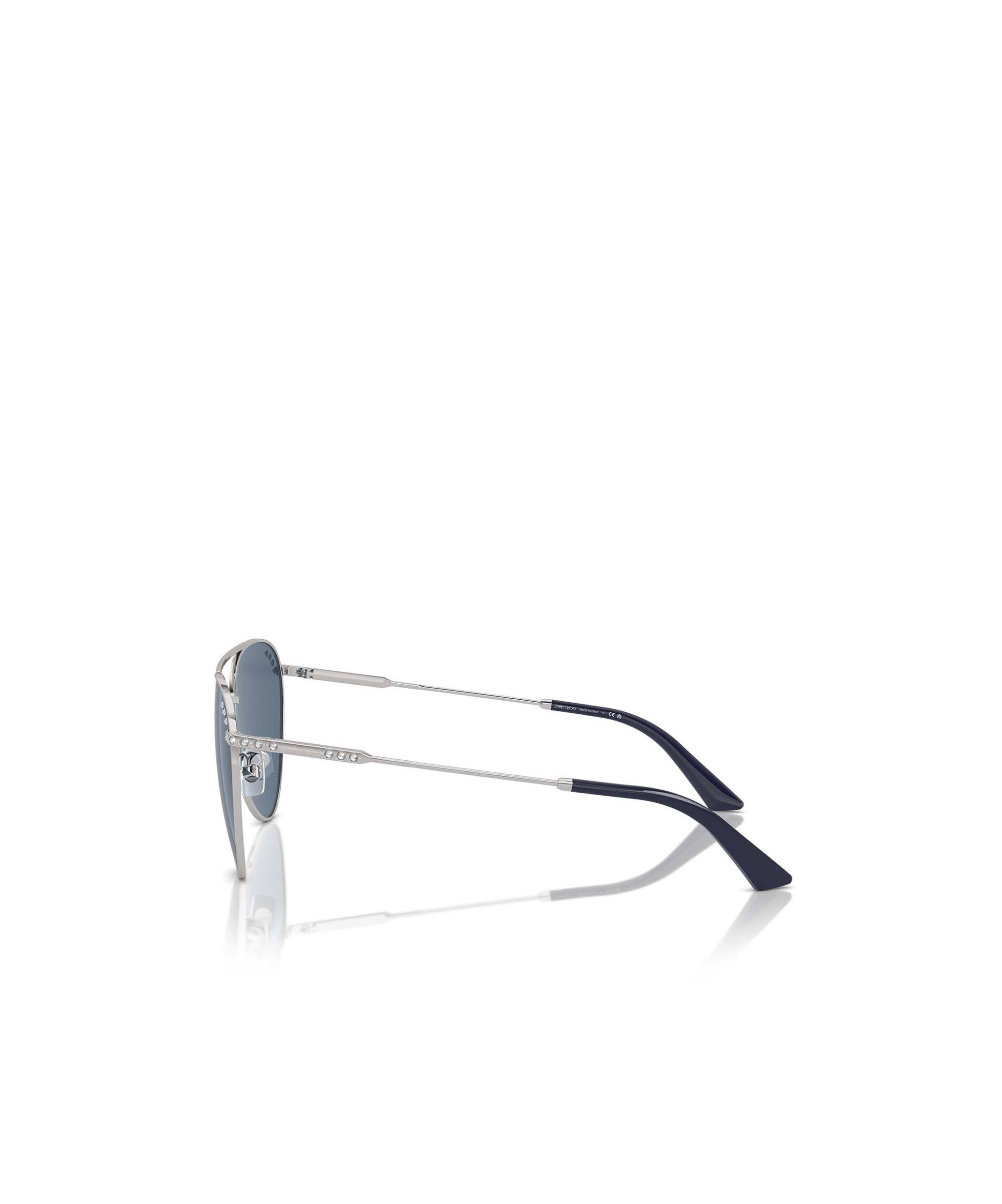 Jimmy Choo Eyewear Aviator Sunglasses In Silver