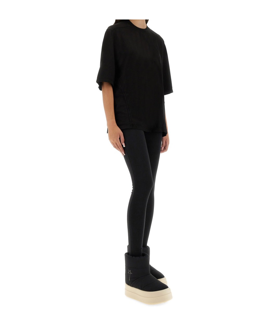 Rick Owens Drkshdw Short-sleeved T-shirt In Black