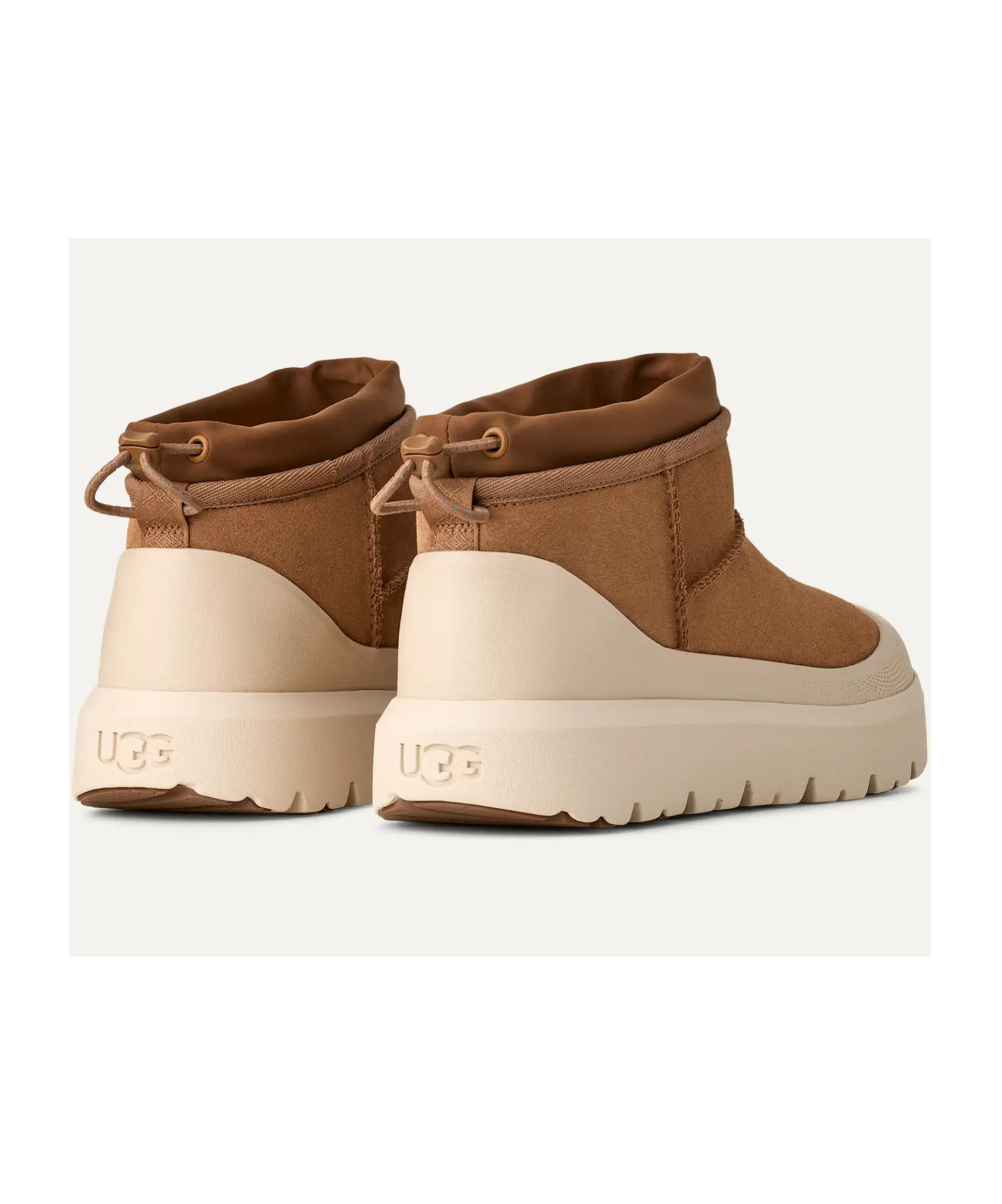 Ugg Biscuit Suede Ultra Mini Weather Hybrid Ankle Boots In Animal Print