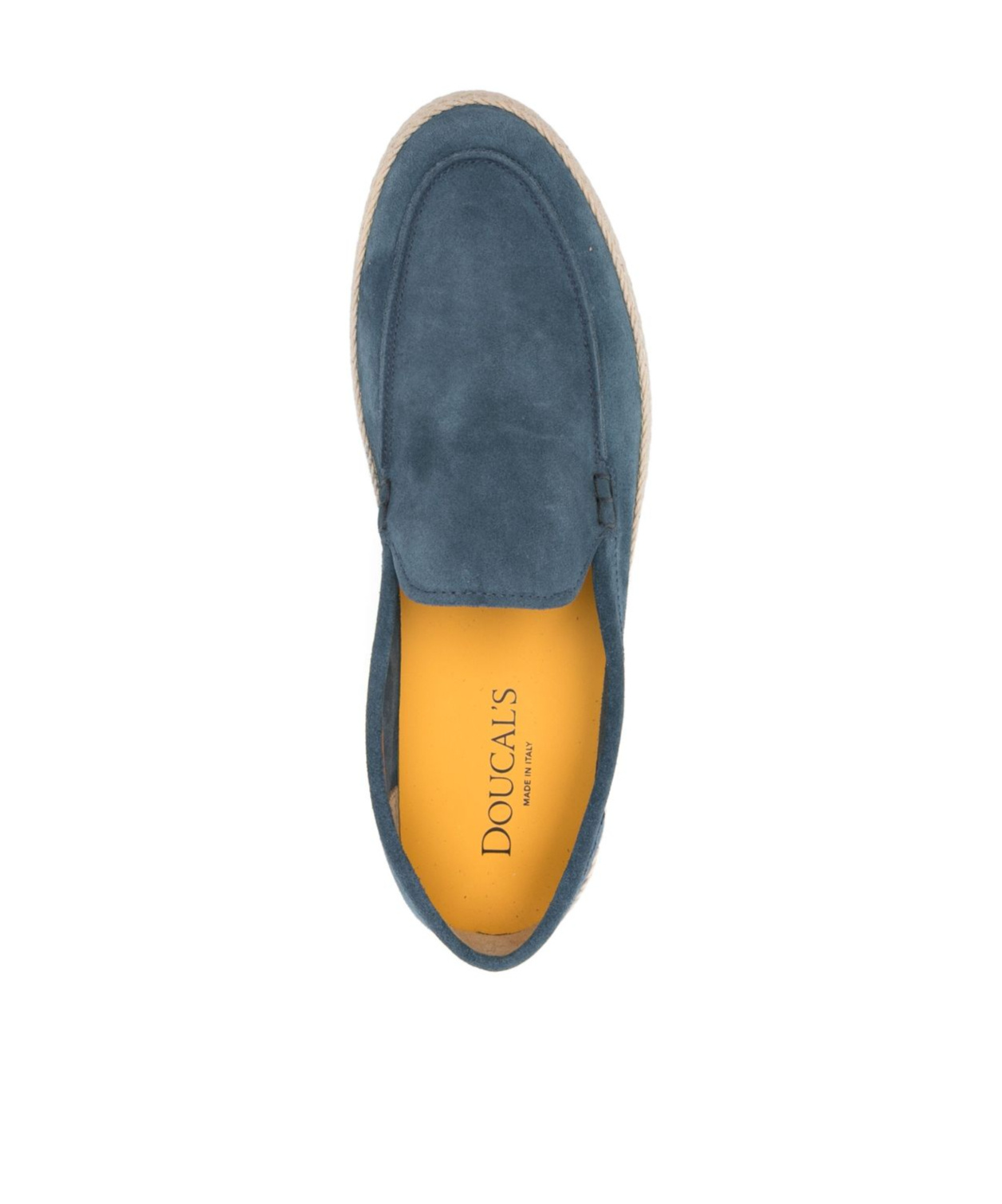 Doucal's Man Espadrilles Blue Size 8 Leather In Blue