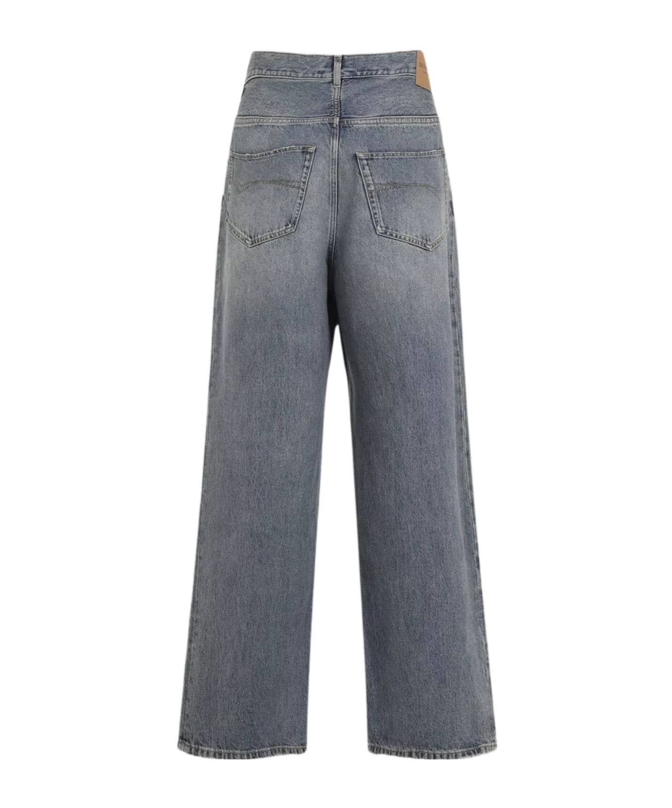 Balenciaga Wide-leg Jeans In Gray