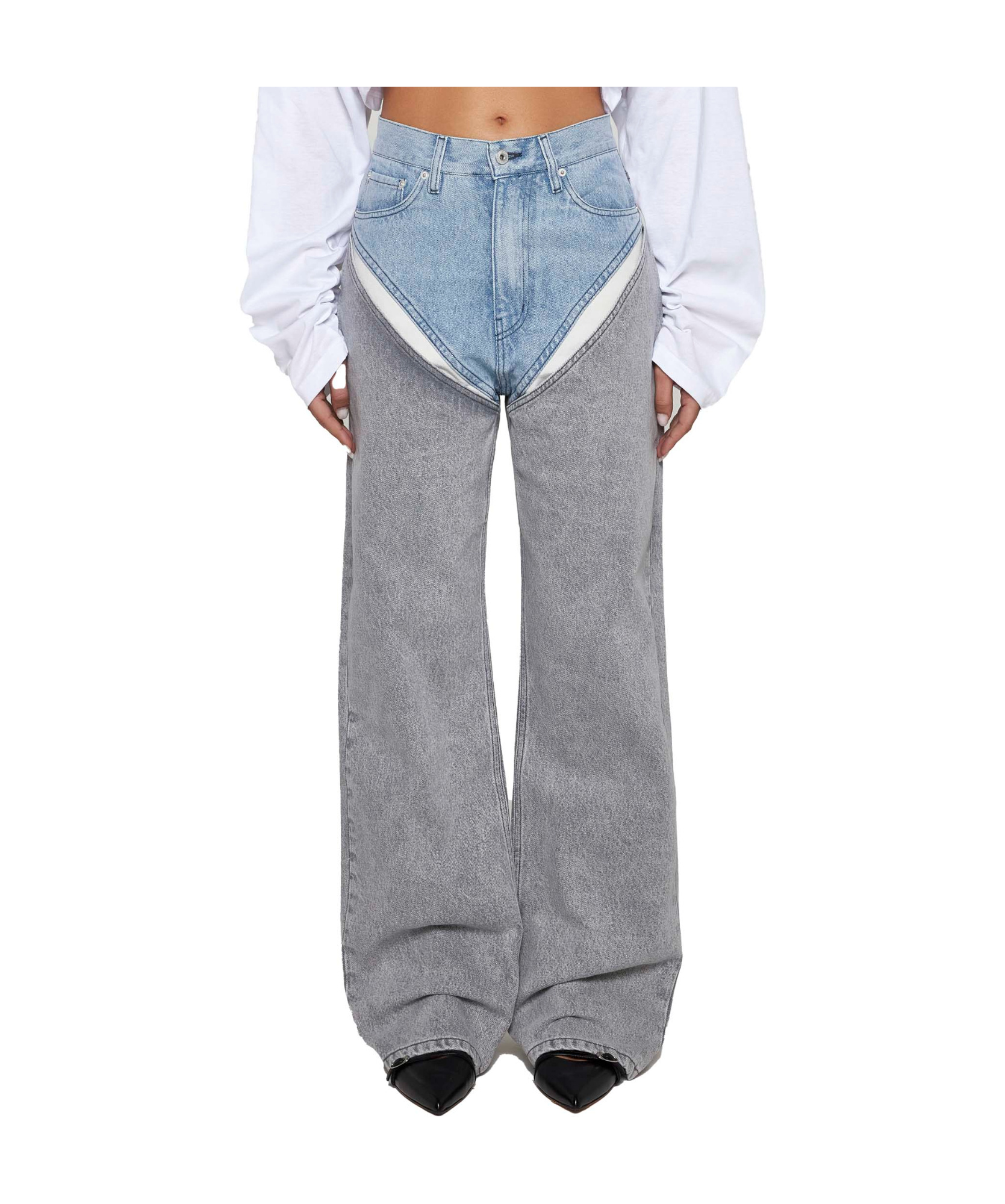 Y/project Jeans In Gray