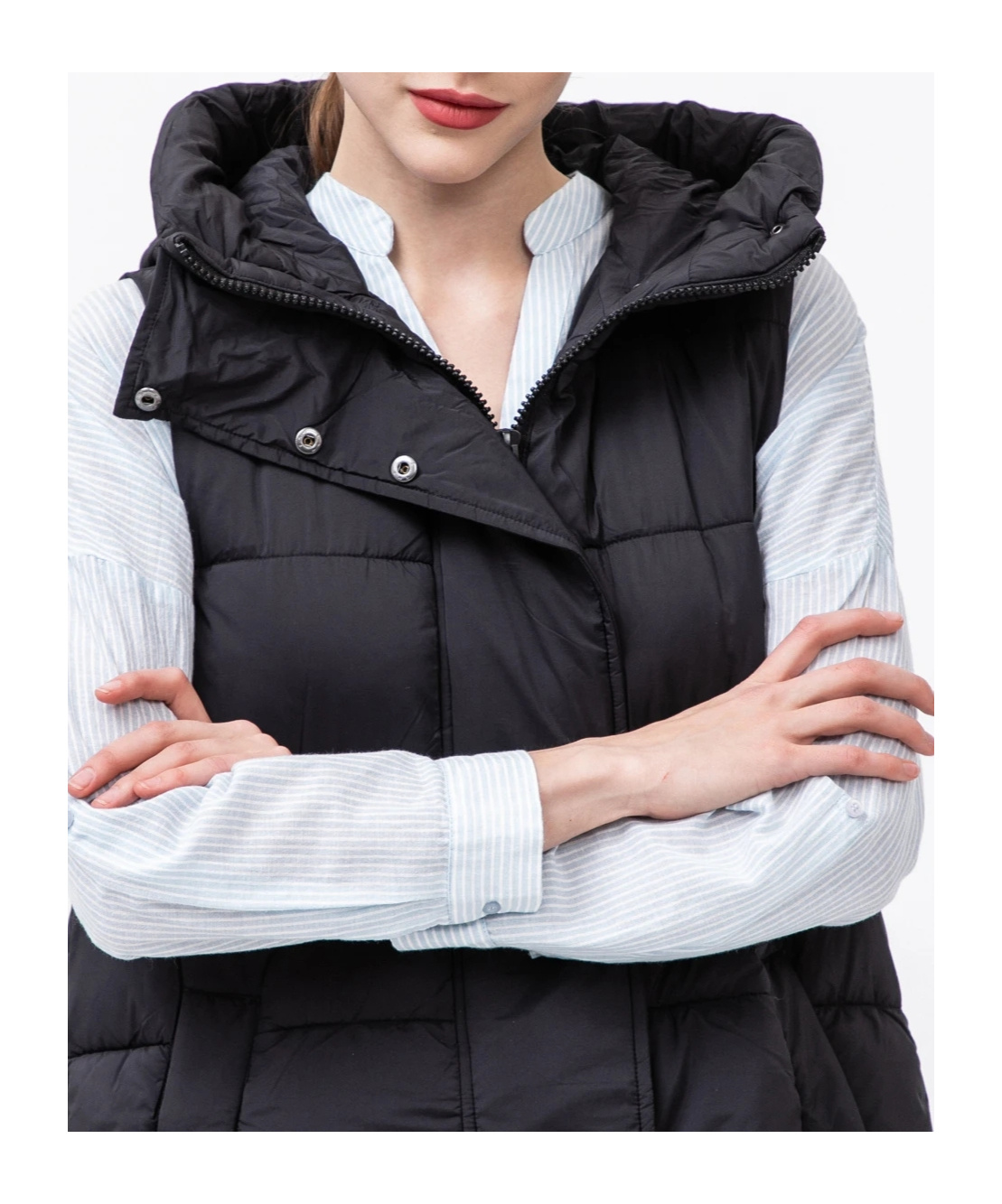 Christopher Esber Long Down Vest In Black