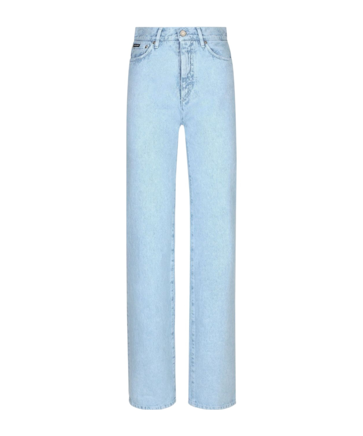 Dolce & Gabbana Cotton Denim Boyfriend Jeans In Blue