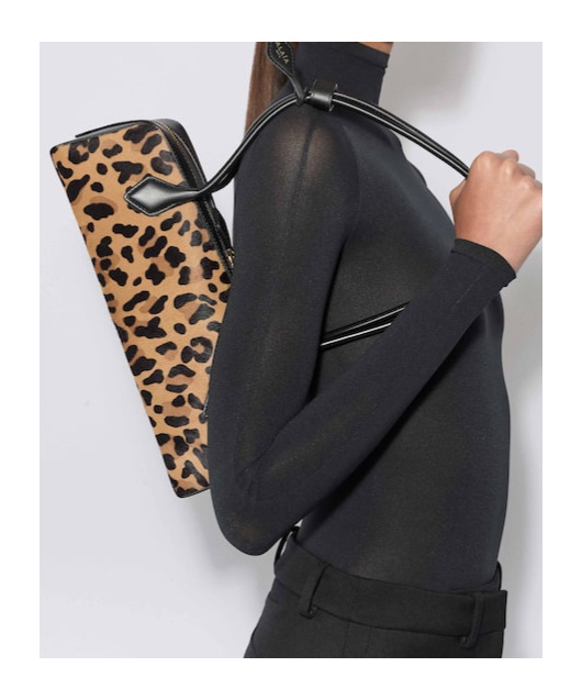 Alaïa Le Teckel Medium Bag In Leopard Haircalf