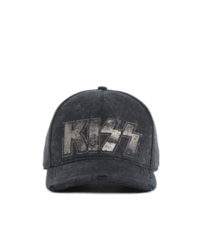 Dsquared2 Kiss Embellished Baseball Cap In Blue