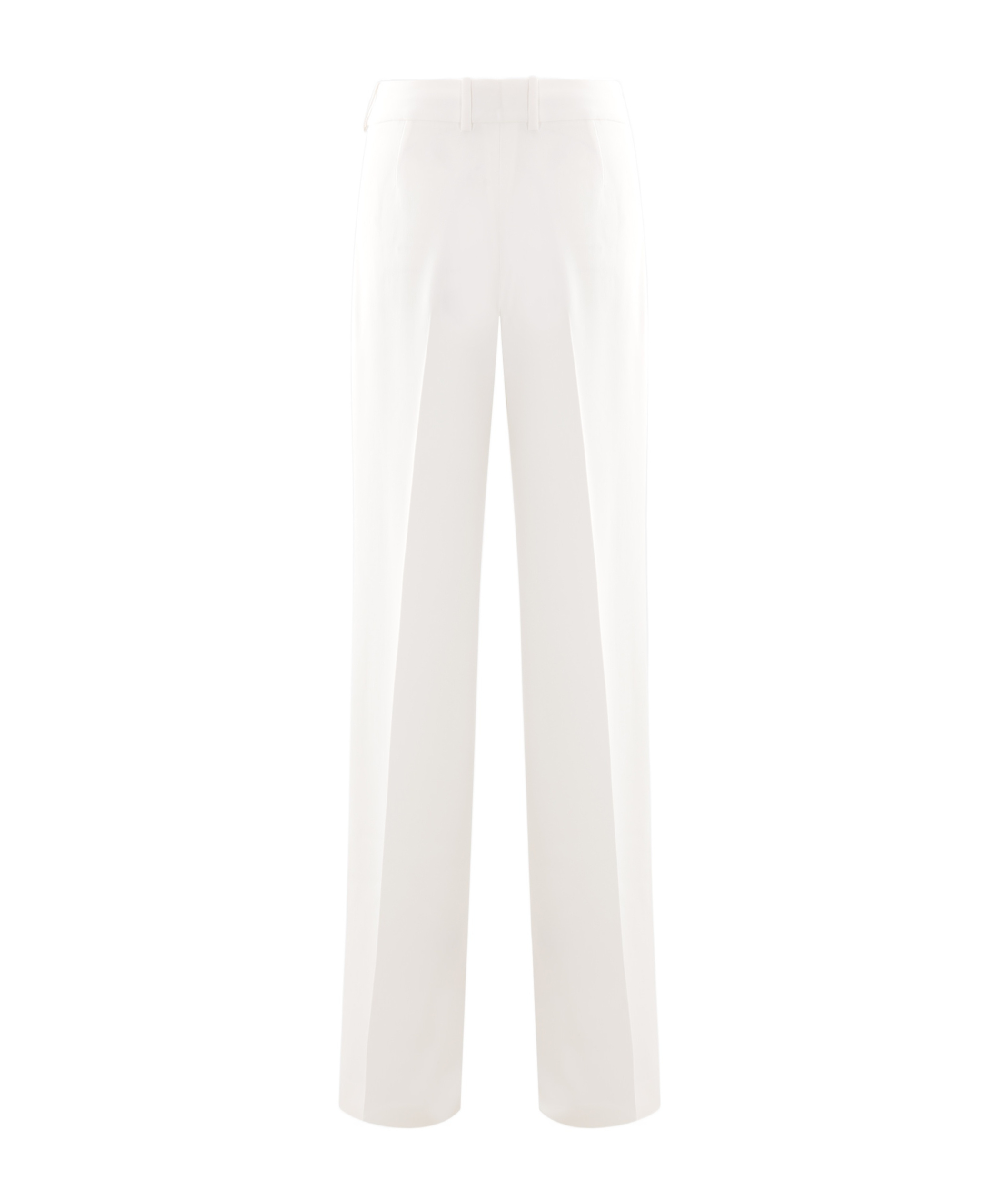 Ermanno Scervino Straight-leg Trousers With Structured Waistband In Neutral