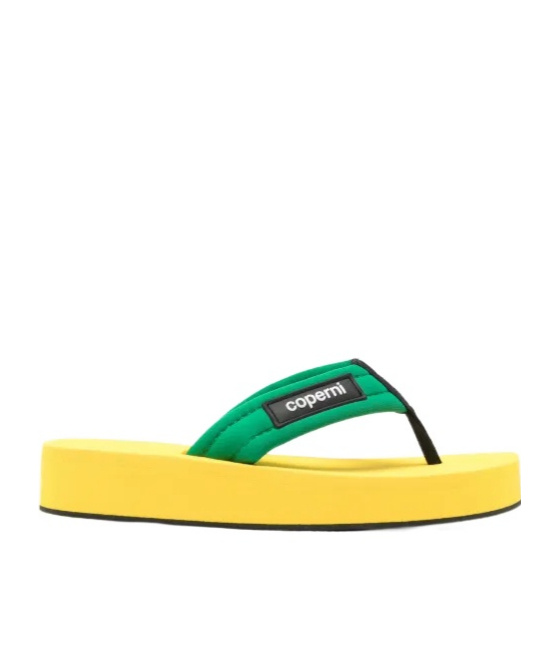 Coperni Foam Flip Flops In Yellow