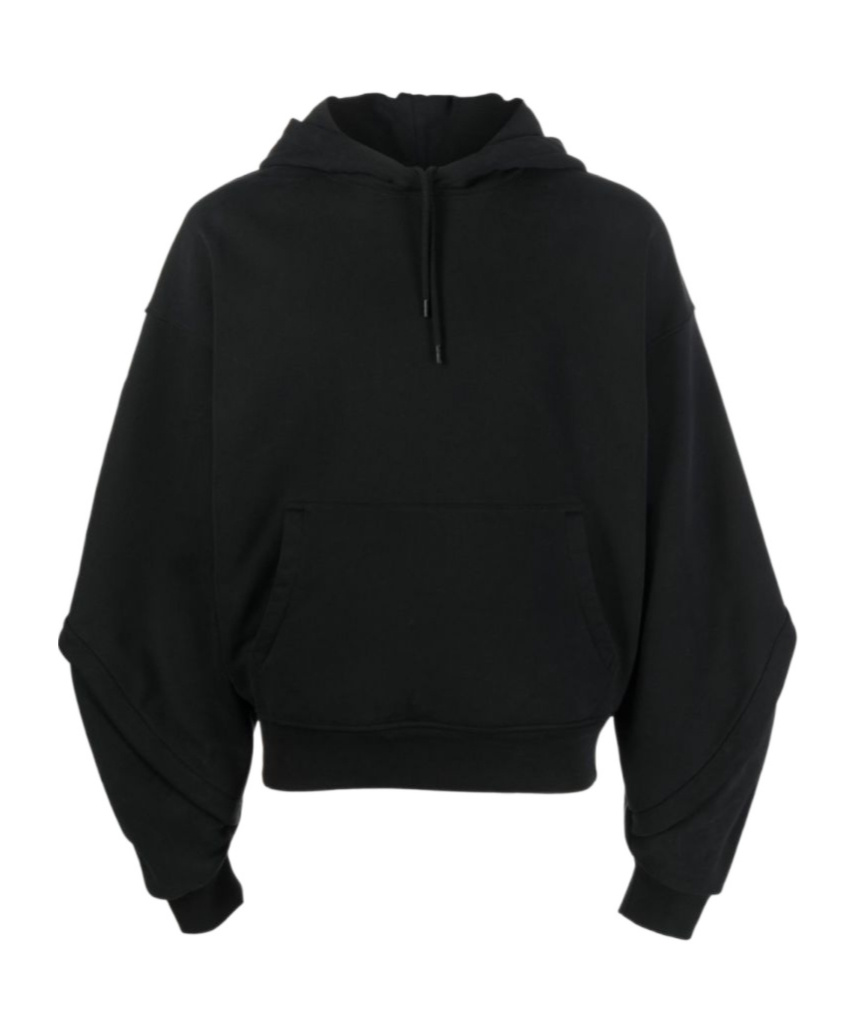 Mugler Oversize Cotton Jacket In Black