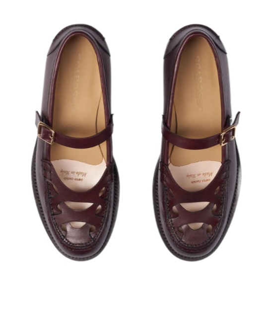 Scarosso Minni Buckle Fastened Flat Shoes In Multi