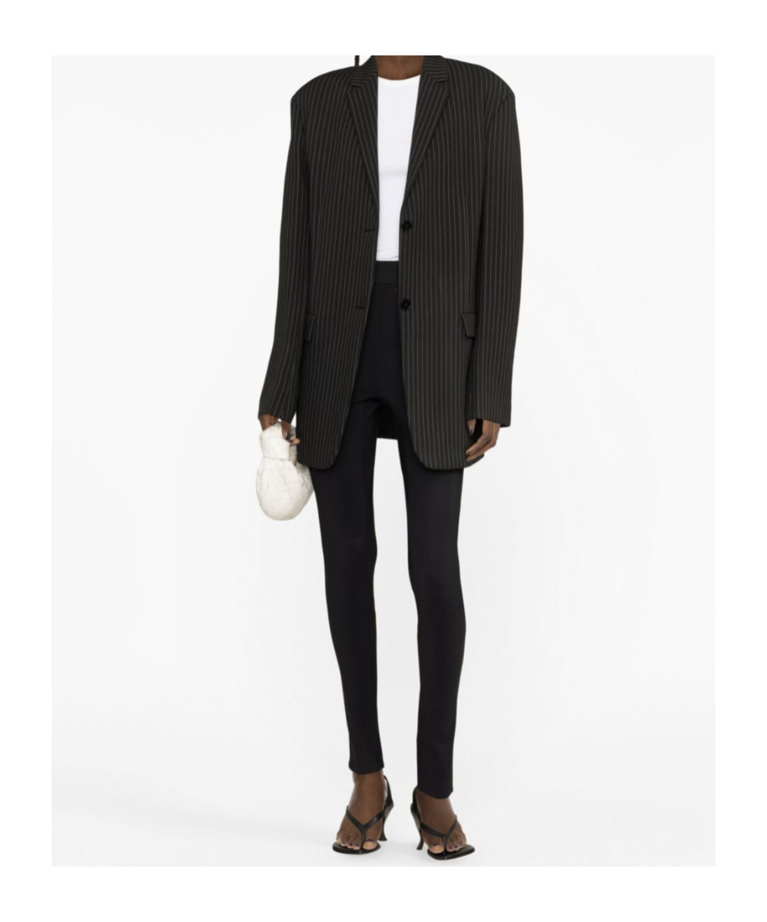 Shop Wardrobe.nyc High Waisted Back Slit Casual Pants